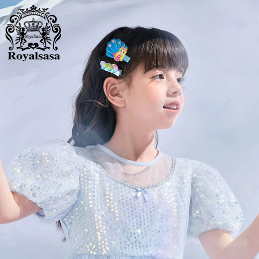Royal sasa royal sasa princess ocean world hairpin bow hairpin little girl children's clip set hair accessories
