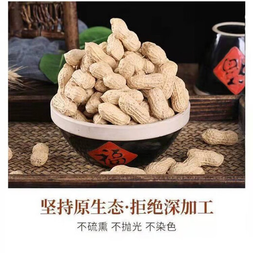 Peanut seeds Huayu 60 peanut original species extra large fruit size 1000 Jin is equal to 0.5kg. King first-class groundnut seed peanut - 500g (1000g is equal to 0.5kg)