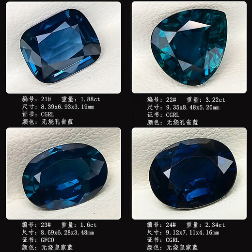 Blue peaceful large carat unfired old fired sapphire royal blue cornflower Gilder 18K gold men's and women's ring pendant 03 12.54 carats 1#