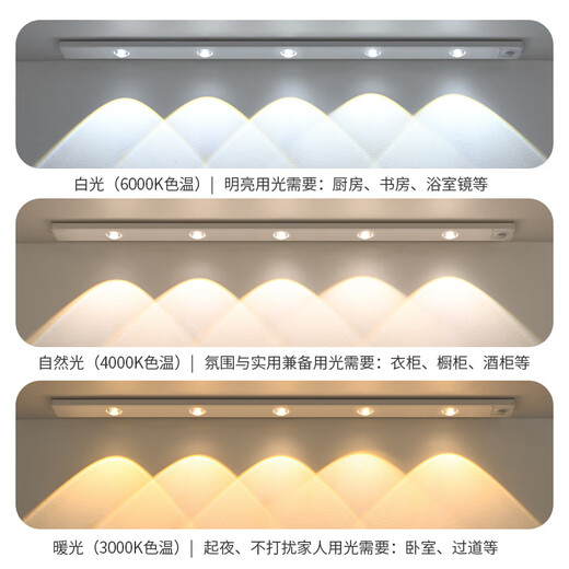Source Emergency LED Rechargeable Factory Office Human Body Sensor Light Wiring-Free Work Light 60CM