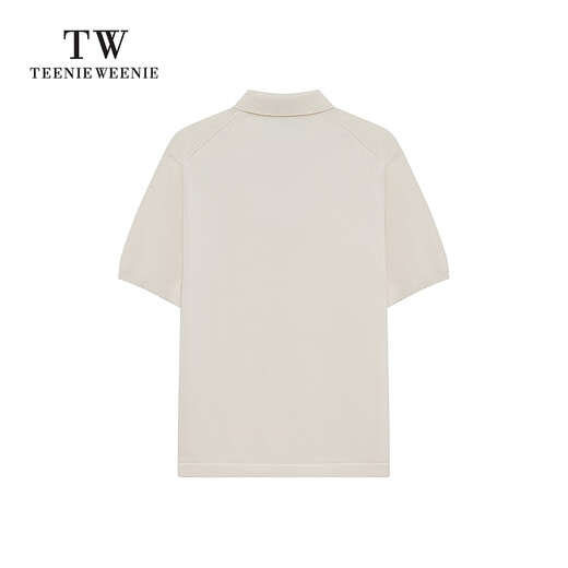 Teenie Weenie Bear Suéter para hombre 2025 Verano Nuevo Perezoso Casual Vacaciones Viajes POLO Manga corta Marfil M