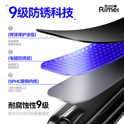 Kindari beauty nail clipper set tool kit 9 pieces full set of nail clippers manicure ear scoop nail scissors set of nail files for ear picking