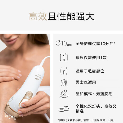 Braun (BRAUN) hair removal device Pro5 shaver original imported pulse light household hair remover whole body underarm lip hair armpit hair leg hair private part shaver beauty salon New Year gift PL5149