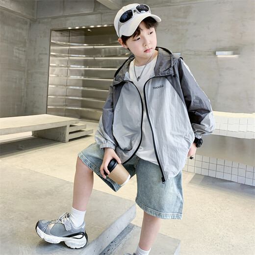 PURCOTTON cotton era Yangma recommended boys sun protection clothing summer 2025 summer new style boys sun protection clothing handsome olive green 160