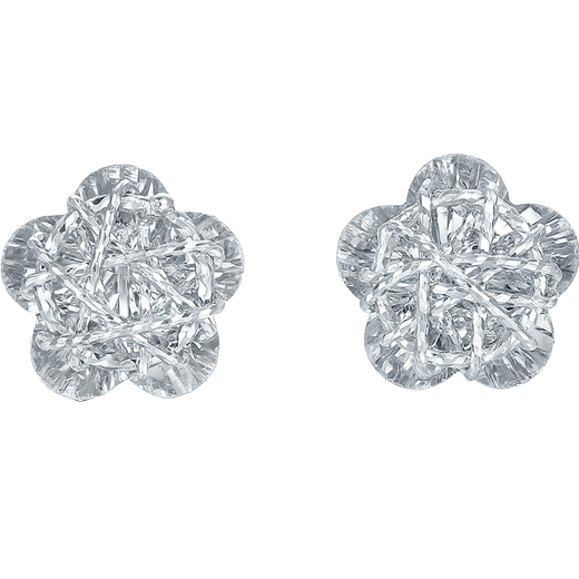 Saturday Fortune PT950 platinum earrings for women, sparkling rose platinum earrings B0915214, one pair, about 1.6g gift