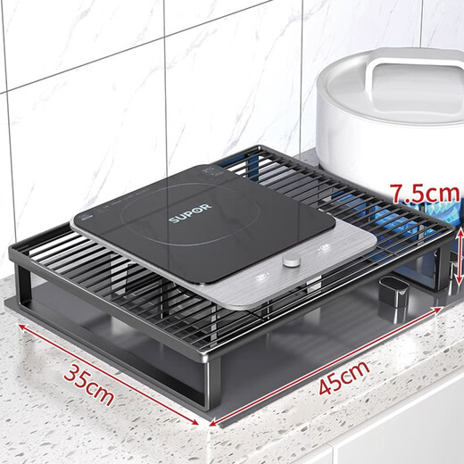 All are induction cooker brackets, gas stove cover covers, home kitchen storage racks, stove benches, gas stove brackets, black large standard model