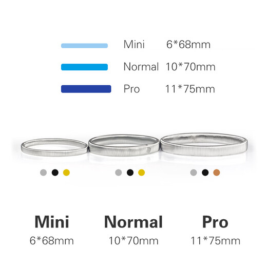 CLCEY metal cuffs bartender shirt cuff fixed control sleeve length spring ring armband armband women's cufflinks black pair diameter about 70mm