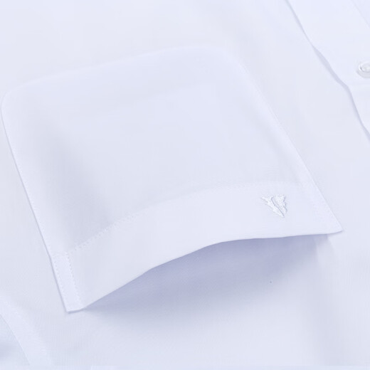 Shanshan (FIRS) white shirt men's long-sleeved business formal wear middle-aged loose inch shirt business casual no-iron shirt men's work TCT3882 blue 43 men
