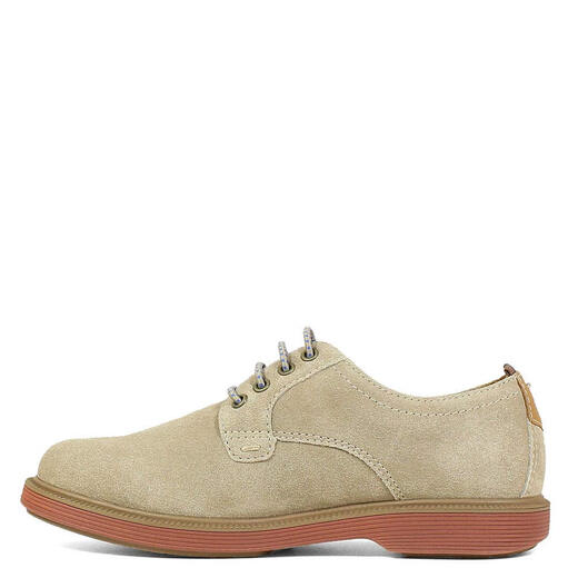 Florsheim Boys, Supacush Flat Toe Oxford Shoes - Little Kids and Big Kids, Sand Velvet/Brick Sole Sand Velvet/Brick Sole 6 Big Kid