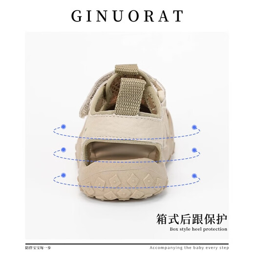 Chino Mouse Official Authentic Children's Sandals for Baby Boys Summer Casual Outdoor Breathable Baby Girl Non-Slip Toddler Shoes Pink Size 22 (Suitable for Feet Length 13.5-14.0cm)