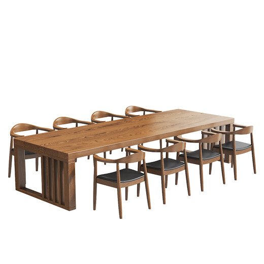 LISUO solid wood desk goes to the living room, simple long table, atmospheric conference table, calligraphy table 200 single table