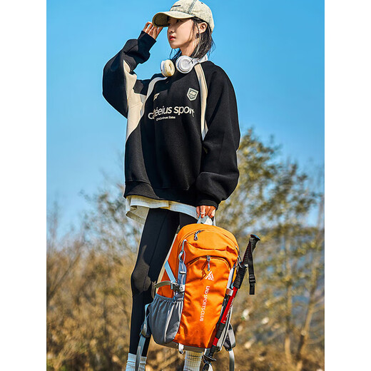 Wenzhi Mountaineering Bag Summer Outdoor Travel Lightweight Backpack Men's and Women's Sports Hiking Backpack Camping Large Capacity Backpack Mountaineering Bag Upgrade Orange