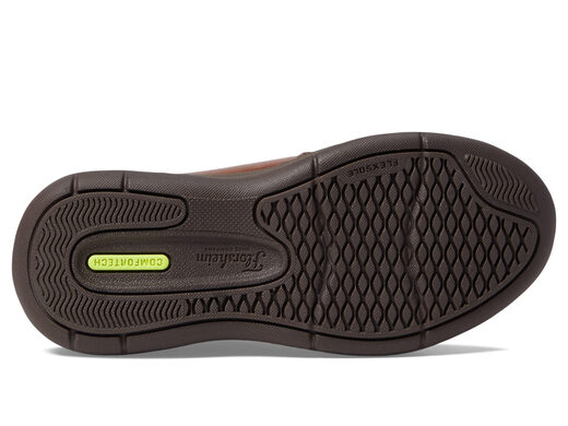 Florsheim children's loafers, leather upper, comfortable and breathable, boys' casual shoes, soft lining, cognac color 11 Little Kid