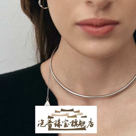 Pop MONSECRET Surround Pendant Necklace Niche 18k Gold Necklace Women's 2024 Autumn Style High-end Clavicle Chain Gold