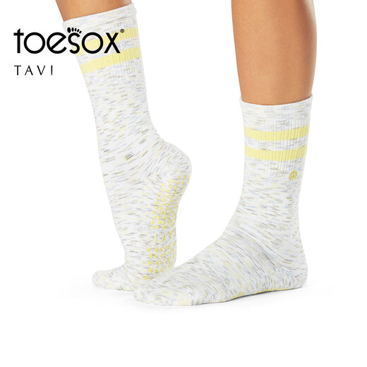 Toesox Yoga Socks Professional Fitness Pilates Socks Dance Non-Slip Breathable Sports Toe Socks Clearance Off Size Black X Straps S (34~38 Sizes)