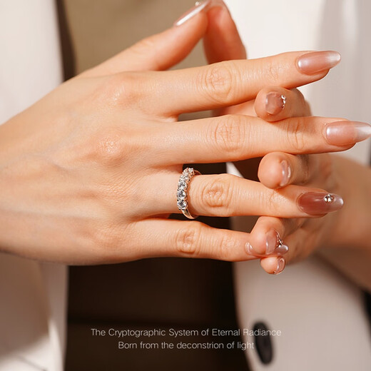 LEGEND LIGHT Five Princess Row Diamond 18k Gold Setting Cultured Diamond Ring No. 11 Free Zootopia Eternal Flowers