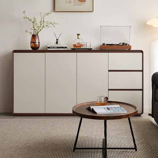 Lin's home sideboard integrated wall storage storage cabinet bucket cabinet living room kitchen household Lin's Wood Industry RU1T
