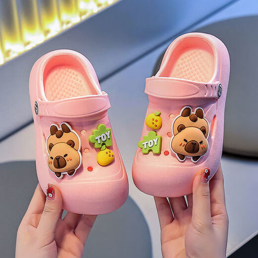 Hualin Fashion Summer New Children's Non-Slip Sandals Baby Hole Indoor Hole kaki taille 24 -25 Taille de 16,5 cm à l'intérieur