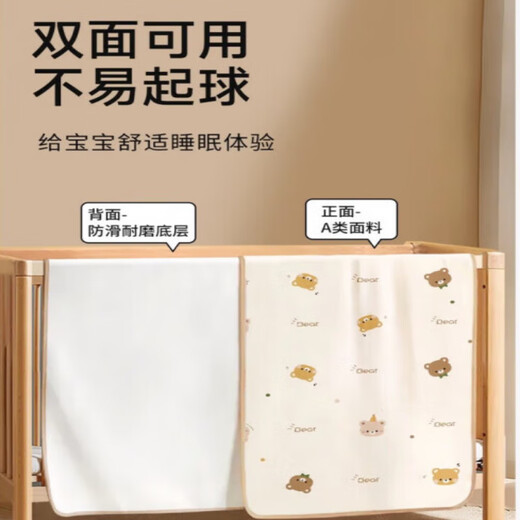 Qiaran Japanese brand diaper pad for baby, waterproof, breathable, washable, large size baby sheet, diaper pad, aunt pad, 7A antibacterial, anti-mite, Moon Bunny - Class A baby fabric 100x180cm