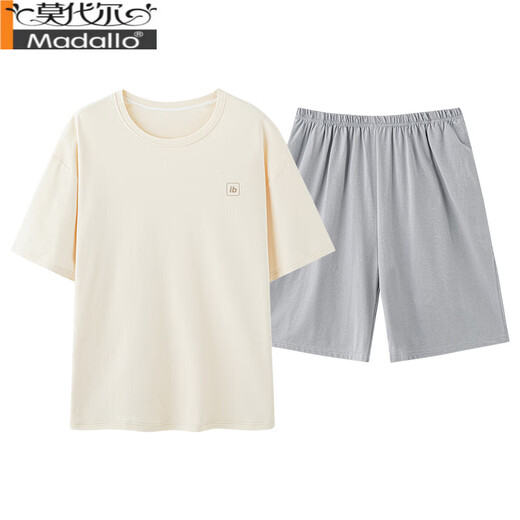 莫代尔纯棉睡衣男士短袖短裤夏季薄款2025新款中老年爸爸大码家居服套装 13601#浅绿色 纯棉短袖短裤 4XL 【建议180-200斤】