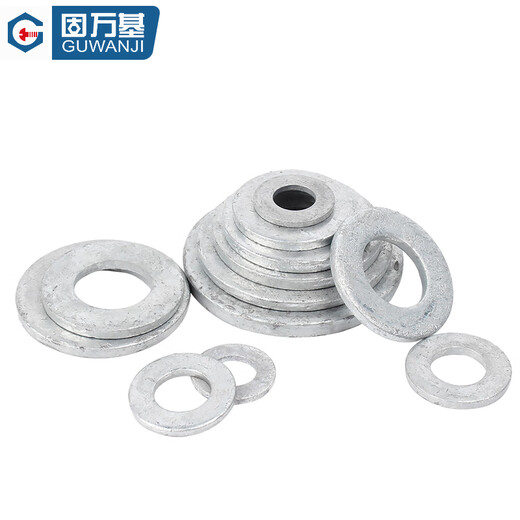 GUWANJI flat washers hot-dip galvanized flat washers hot-dip galvanized enlarged metal screws M10 100 pcs/pack