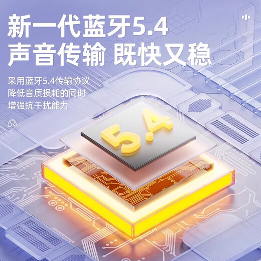 QY 2025 New Berlin Sound Bluetooth Headset Suitable for Huawei Ear Clip Type Over-the-ear Bone Conduction Concept Open True Wireless In-Ear Sports Running Noise Reduction Purple Directional Sound Transmission No Sound Leakage丨No Pain When Weared for a Long Time