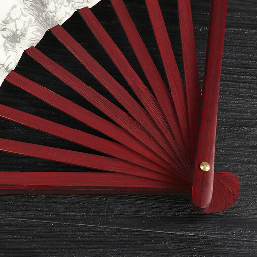 TaTanice folding fan for men, gift box, birthday gift, Chinese style handmade men's fan, silk cloth fan, business gift, eight horses