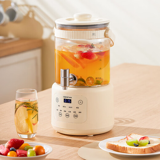 Xike faucet health pot constant temperature kettle floral tea bucket fruit tea bucket household multi-functional teapot stewing all-in-one large-capacity floral teapot 2.8L with tea drain 304 stainless steel