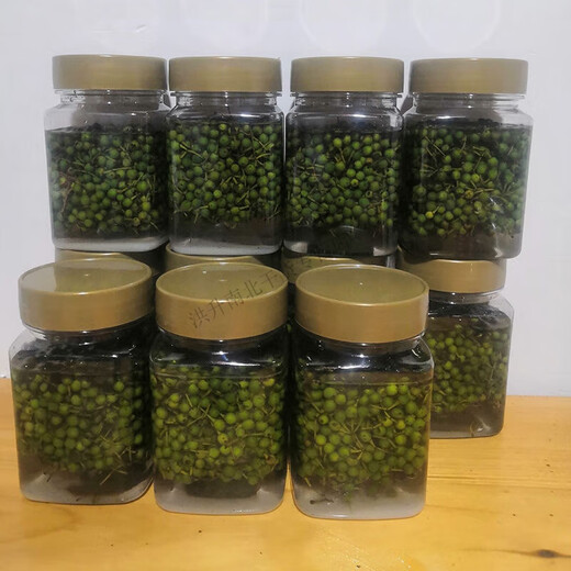 可钦盐泡木姜子新鲜山胡椒木姜子湖南贵州山苍子木姜子泡盐 泡盐木姜子1瓶(500g)