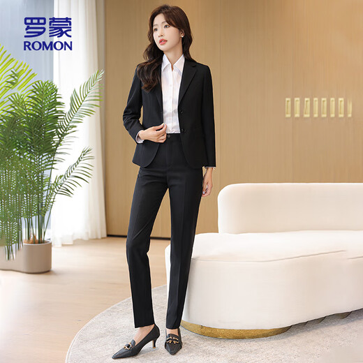 ROMON professional formal suit women's suit spring business casual slim slim suit 99XK11S504