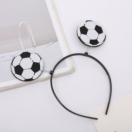 Zi Jiafu Sports Games Basketball Headband Headwear Support Volleyball Football Table Tennis Hairpin Children's Children's Day Performance Headwear Props Football