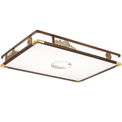 OUOETY OPPLE 2025 new model OPPLE new Chinese style ceiling lamp living room lamp golden sandalwood 9896 round 46 stepless dimming