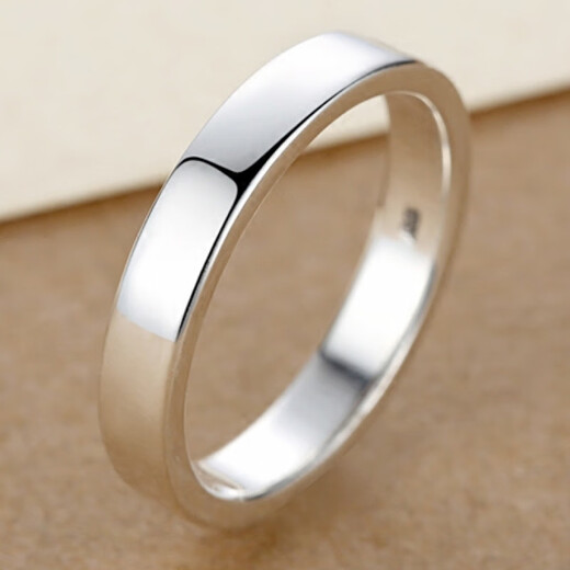 KZD Old Phoenix 999 pure silver men's sterling silver ring women's tail ring couple ring aperture single simple temperament small size 15 (finger circumference 55MM)