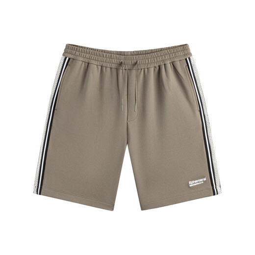 GXG men's textured casual shorts 24 summer khaki 170/M