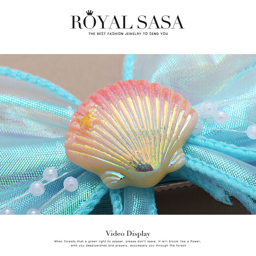 Royal sasa royal sasa princess ocean world hairpin bow hairpin little girl children's clip set hair accessories