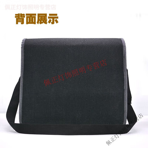 Meikejie tool bag construction worker thickened canvas multi-functional large electrician bag wear-resistant decoration bricklayer double-layer carpenter's bag thickened large size 45X14X38 cm