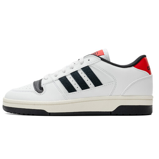 阿迪达斯（adidas）男鞋 25夏季新款运动鞋透气低帮篮球鞋潮流时尚休闲鞋滑板鞋子男 KK1283/白/黑/红/现货速发 42 (260mm)