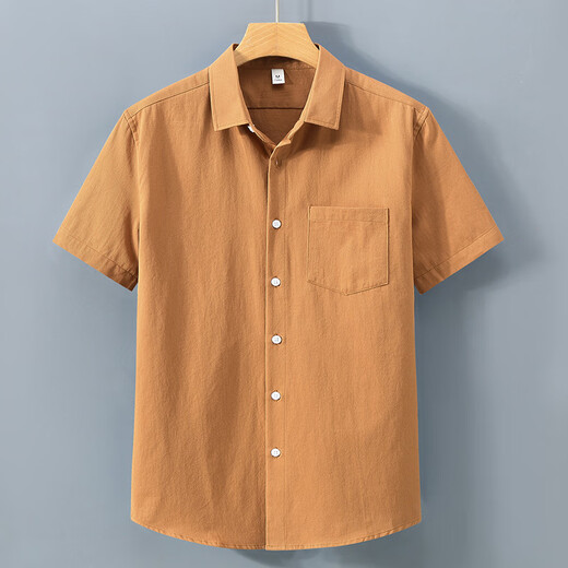 100% reine Cotton American American Heavy Kurzärmerhemd Herren Sommer Solid Color Lapel Arbeit Casual White Shirt 1502 Schwarze Pocket M (95-120jin [Jin gleich 0,5 kg]))