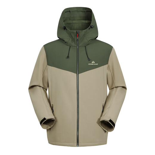 Pathfinder soft shell jacket for men autumn casual loose top men's jacket plus velvet windproof outdoor warm mountaineering clothing