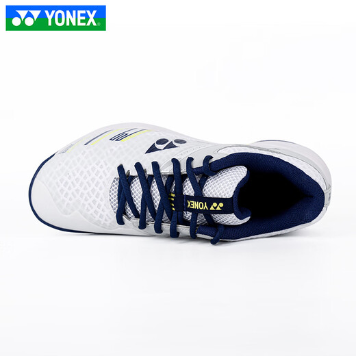 YONEX (YONEX) new professional badminton shoes for men and women, sports shoes, competition shoes, training shoes, lightweight, comfortable, cushioning, anti-slip SHBCA1 SHBCA1EX white/navy blue 43