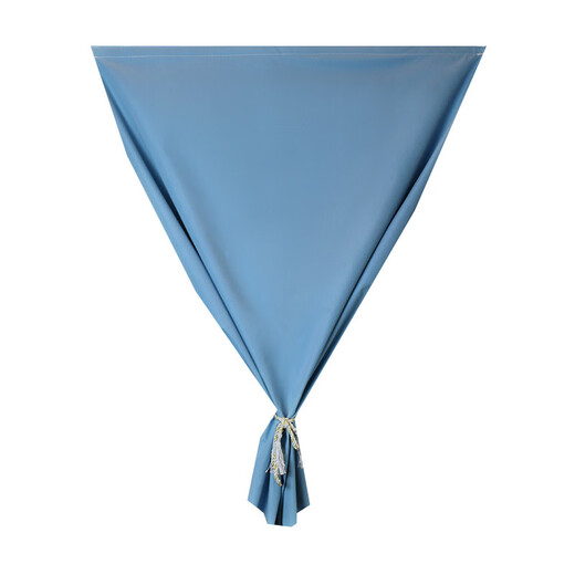 Wombat Curtain Full Blackout Bedroom Blackout Cloth Sunshade Curtain Living Room Balcony Finished Product No-Punch Installation Light Blocking Sun Protection Heat Insulation High-Grade Small Hole (With C-Ring Rope) 1.2m*1.4m Width and Height