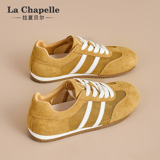 
La Chapelle women's shoes for women's summer thin mesh versatile soft sole training shoes for women-6628-2 yellow 36