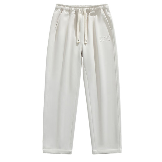 Long Taozi straight casual pants for men 2025 new spring and autumn versatile trousers for men trendy brand solid color sports pants K6627 khaki M about 95-115 Jin [Jin equals 0.5 kg] can be worn