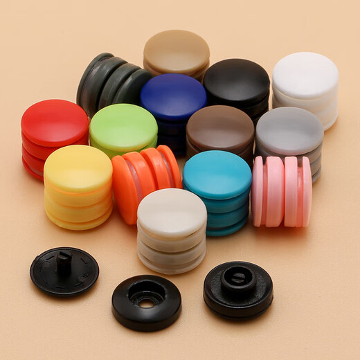 Quilt cover, shoe snaps, no sewing, no tools required, baby clothes four-button concealed buttons, invisible buttons, baby press buttons, white, 12-pack with tools included