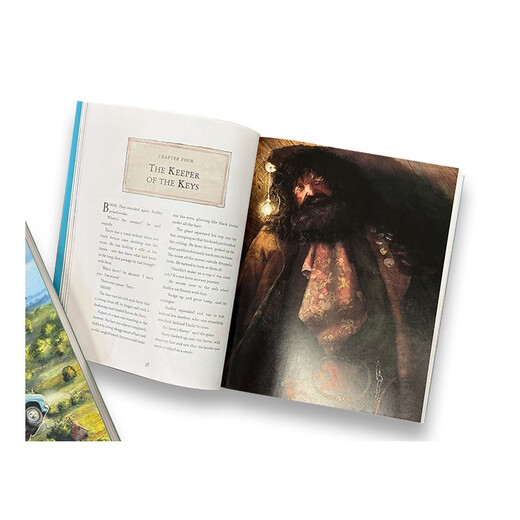 哈利波特与魔法石 1 英版彩绘插图版 平装  JK罗琳Harry Potter 英文进口原版Bloomsbury  小学教辅