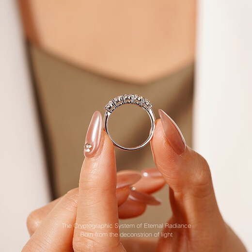 LEGEND LIGHT Five Princess Row Diamond 18k Gold Setting Cultured Diamond Ring No. 11 Free Zootopia Eternal Flowers