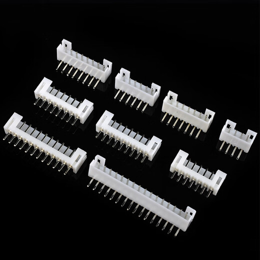 Zejie PH2.0mm pitch female socket straight pin curved pin seat 2/3/4/5/6/7/8/9/10/12/16P connector curved pin 6P (50 pieces)