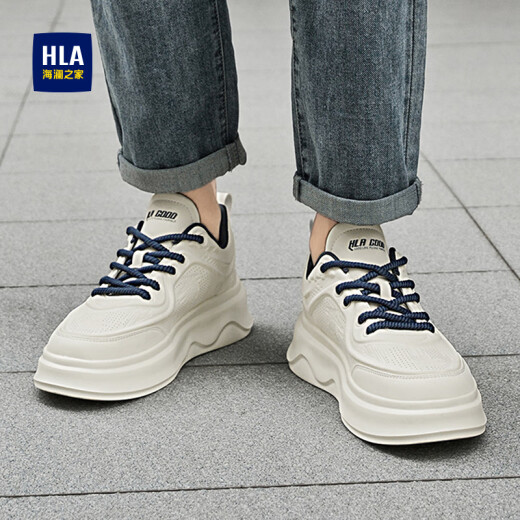 Hailan Home Hla Hla Men's Board Board Shoes Zapatos casuales Summer Summer Being Men's Shoes M298 White and Blue 42