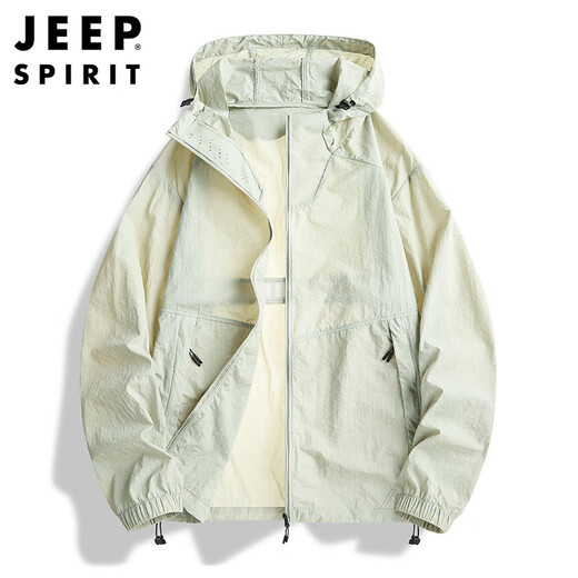 JEEP SPIRIT Jeep sun protection clothing men's summer anti-UV jacket ice silk breathable thin outdoor fishing sun protection clothing