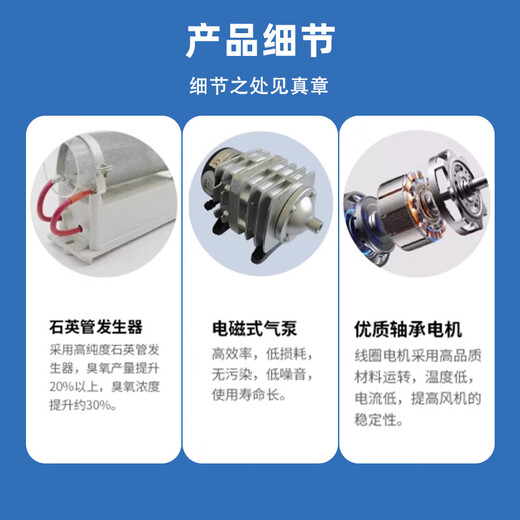 Xianqiang wall-mounted ozone disinfection machine sterilizer industrial commercial disinfection instrument food factory farm garbage room laboratory hospital deodorization and odor removal XQ-40D